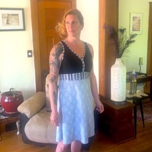Black, White, Grey Patterned Marmot Sundress.